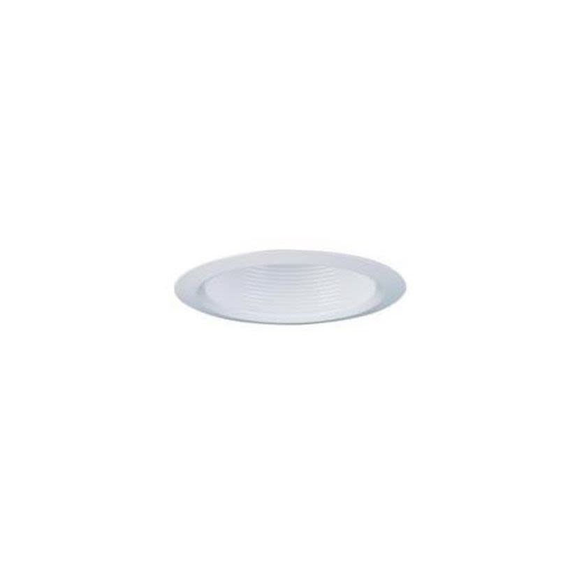Lithonia Lighting 3B1W R24 3B1 1-Lamp Shallow Baffle Trim, 3-1/2 in Dia Inside x 4-7/8 in Dia Outside, Incandescent Lamp, For Use With L3, L3R, IC and Non-IC Housing, Aluminum